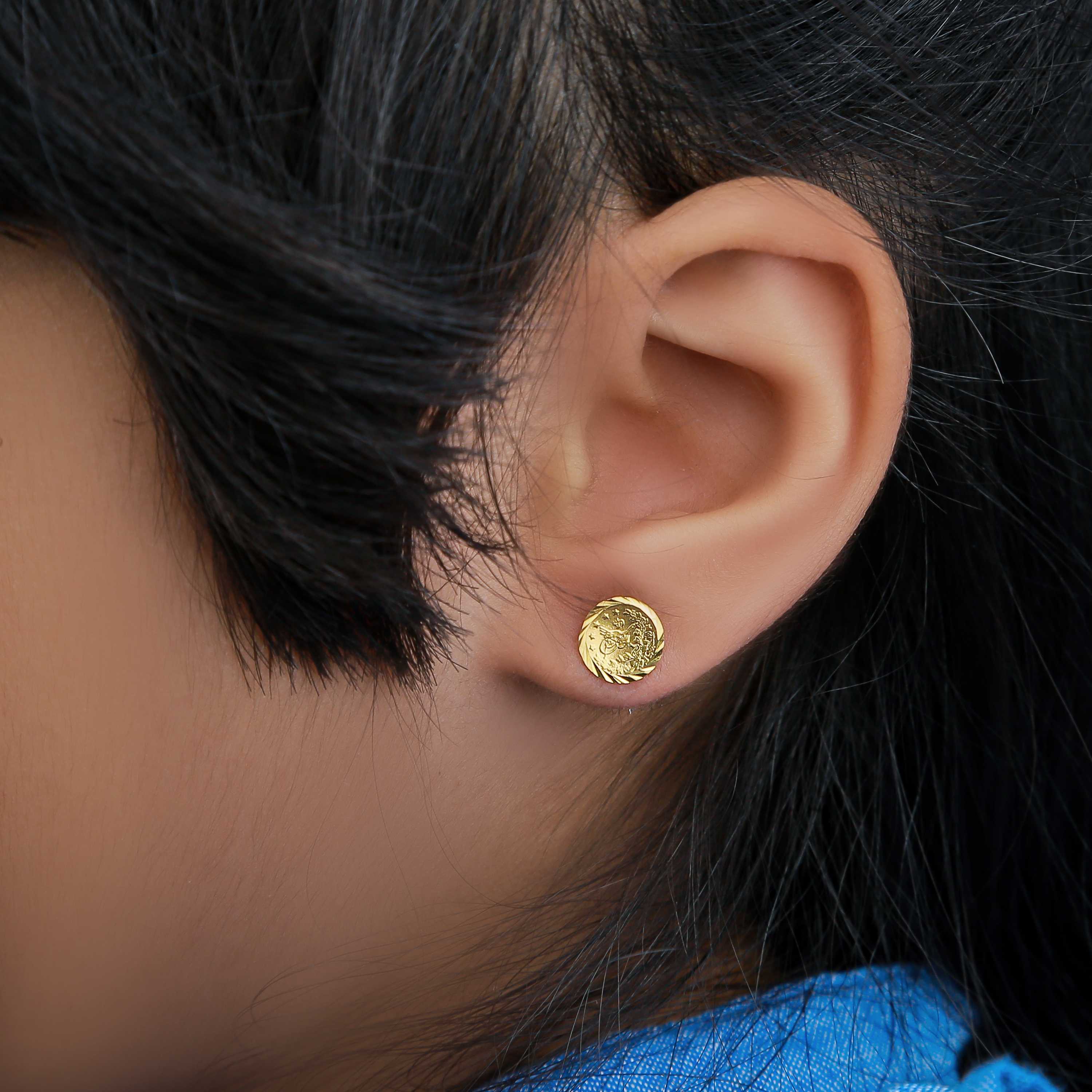 21 karat gold net ring, made in Turkey - (H-1326)